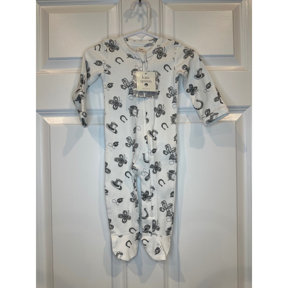 Kate Quinn‎ Baby Organic Cotton Footed Pajamas Sleepsuit Size 3-6 Months
